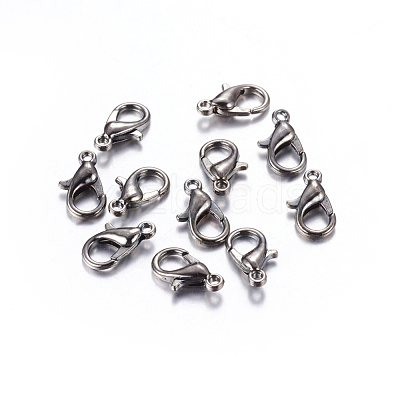 Zinc Alloy Lobster Claw Clasps X-E106-B-NF-1