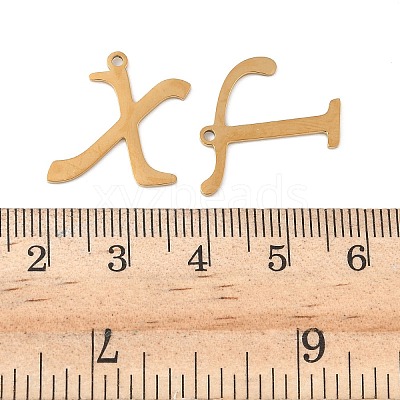 26Pcs 201 Stainless Steel Pendants STAS-I345-01G-1