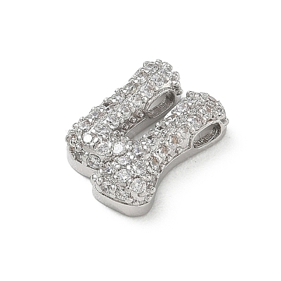 Brass Micro Pave Cubic Zirconia Pendants KK-A300-02P-U-1