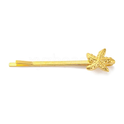 Starfish & Shell Shape 304 Stainless Steel Hair Bobby Pins STAS-Z096-03G-01-1