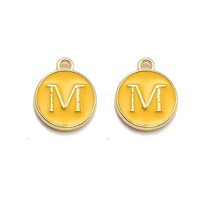 Golden Plated Alloy Enamel Charms LS-ENAM-Q437-13M-1