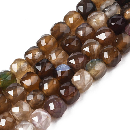 Natural Agate Beads Strands G-S359-375A-1