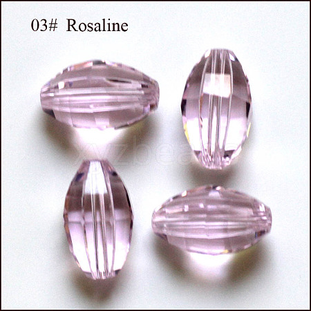 Imitation Austrian Crystal Beads SWAR-F056-11x8mm-03-1