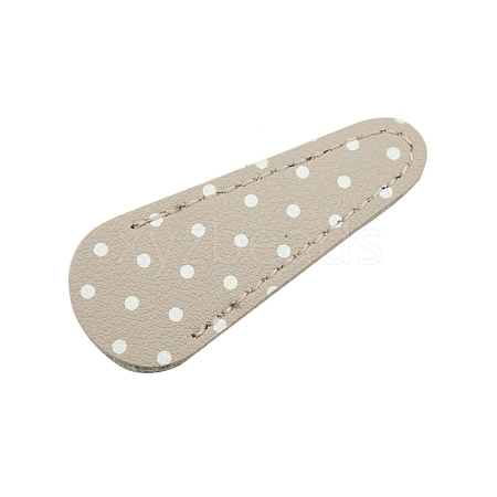 Polka Dots Pattern PU Leather Scissor Tip Protective Covers PW-WG49518-07-1