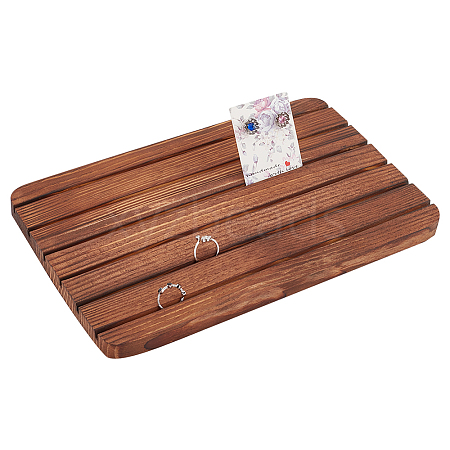 Wooden Slotted Display Stands AJEW-WH0312-21B-1