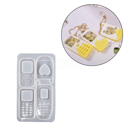 Phone DIY Silicone Quicksand Molds DIY-G079-06A-1