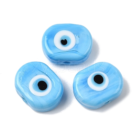 Handmade Evil Eye Lampwork Beads LAMP-G168-02-07-1