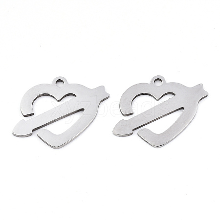 Valentine's Day 201 Stainless Steel Pendants STAS-S081-003-1