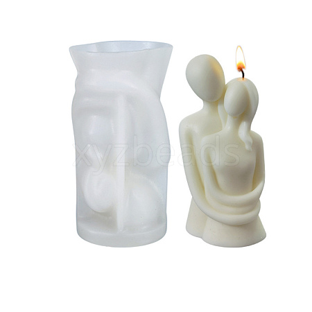 DIY Lovers Candle 3D Bust Portrait Silicone Molds DIY-H001-07-1