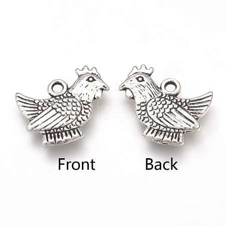 Tibetan Style Alloy Pendants TIBEP-T002-10AS-NR-1