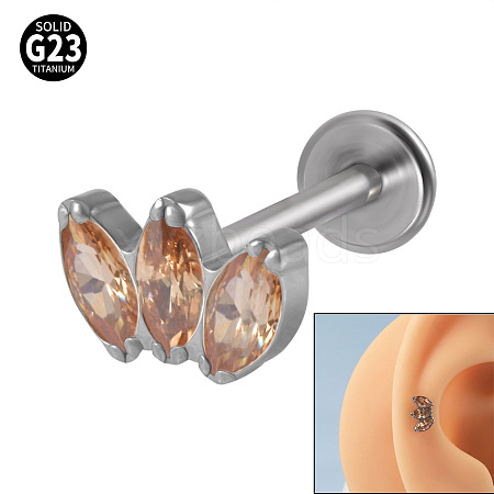 G23 Titanium Cartilage Earrings WGC4C46-20-1