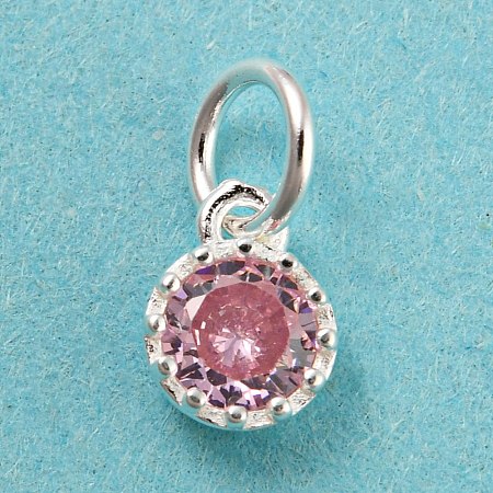 925 Sterling Silver Birthstone Charms STER-G035-01D-04-1