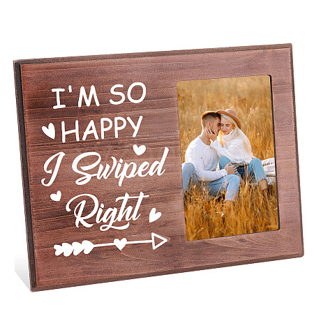 MDF Wood Photo Frames DIY-WH0231-073-1