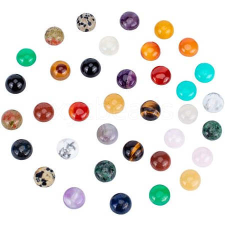 Natural & Synthetic Mixed Stone Cabochons G-PH0034-34-1