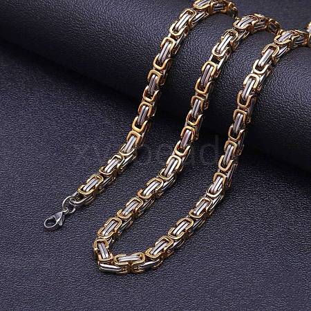 Titanium Steel Byzantine Chains Necklaces FS-WG56795-116-1