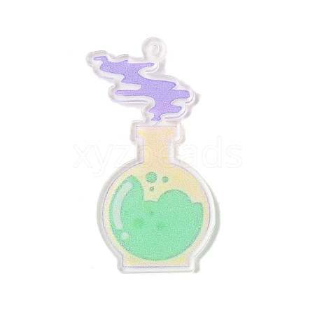 Printed Transparent Acrylic Pendants MACR-P043-A12-1