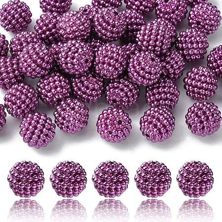 Imitation Pearl Acrylic Beads OACR-FS0001-45G-1