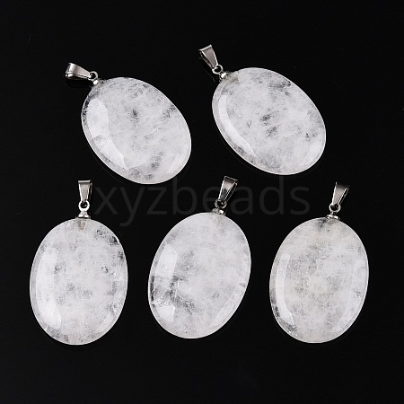 Natural Quartz Crystal Pendants G-T138-207C-1