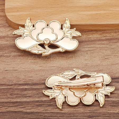 Alloy Enamel Alligator Hair Clips PW-WG27385-03-1