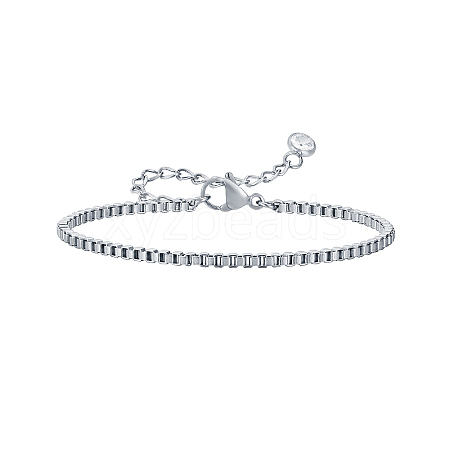 Stainless Steel Box Chain Bracelets PW-WG56F3B-01-1