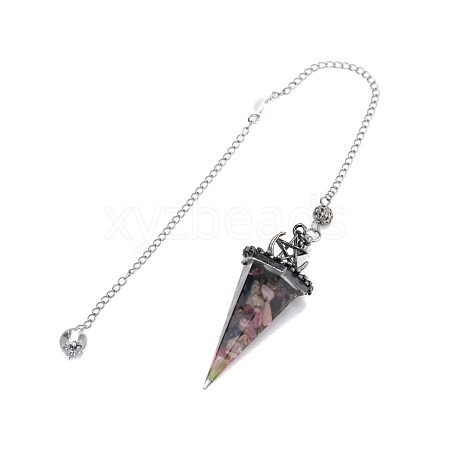 Natural Tourmaline Pointed Dowsing Pendulums PW-WGD4C0F-08-1