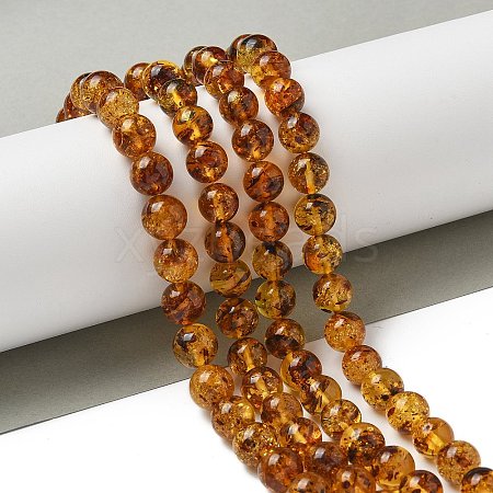 Natural Amber Beads Strands G-K387-D02-02-1