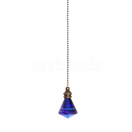 Pointed Glass Ceiling Fan Pull Chain Extenders PW-WG9165C-03-1