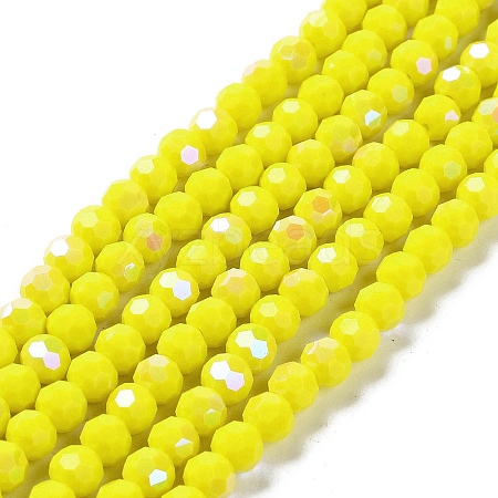 Opaque Glass Beads Strands EGLA-A035-P6mm-L04-1