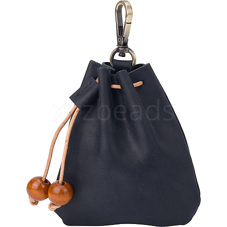 Leather Mini Pouch Keychain AJEW-WH20007-13B-1