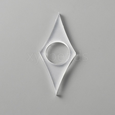 Transparent Acrylic Thumb Bookmark OFST-WH0002-13B-1