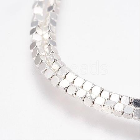 Grade AA Non-Magnetic Synthetic Hematite Bead Strands G-G652-19S-1