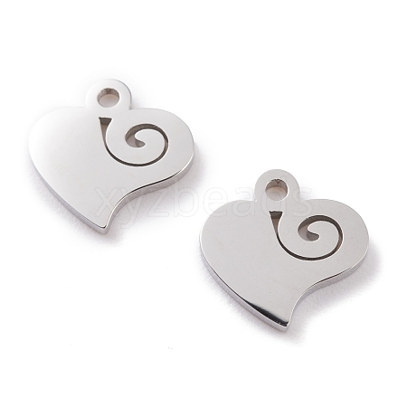 304 Stainless Steel Charms STAS-Y002-02P-1