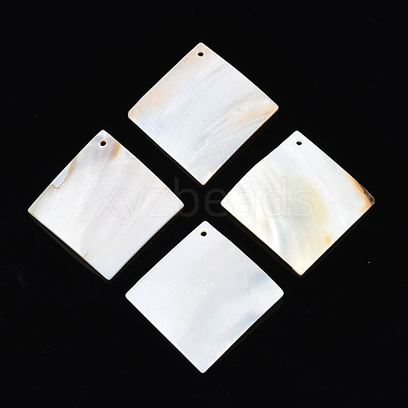 Natural Freshwater Shell Big Pendants SHEL-N026-177-1