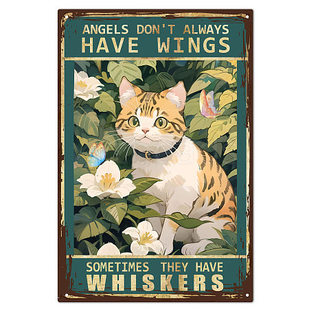 Vintage Metal Iron Tin Sign Poster AJEW-WH0157-697-1