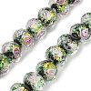Handmade Foil Lampwork Beads Strands FOIL-S136-001A-1