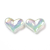 UV Plating Rainbow Iridescent Acrylic Beads OACR-C010-01C-2