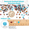 ARRICRAFT Natural & Synthetic Mixed Gemstone Beads G-AR0001-09-2