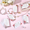 240Pcs Floral Print Paper Care Instructions Cards AJEW-FG0005-62A-5
