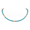 Synthetic Turquoise & Natural Carnelian Beaded Necklaces X1-NJEW-TA00161-1