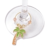 Mixed Shape Alloy Enamel Pendants Wine Glass Charms AJEW-JO00253-4