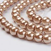 Eco-Friendly Dyed Glass Pearl Beads Strands HY-A008-6mm-RB045-3