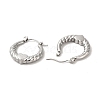 Non-Tarnish 304 Stainless Steel Heart Hoop Earrings for Women EJEW-L237-05P-2