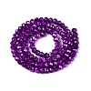 Transparent Electroplate Glass Beads Strands LS-EGLA-Q131-01A-09-2