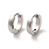 Non-Tarnish Polishing 304 Stainless Steel Hoop Earrings EJEW-P255-04P-1