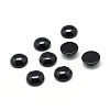 Dyed & Heated Natural Black Agate Gemstone Cabochons G-T020-12mm-11-1