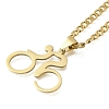 304 Stainless Steel Chain Necklaces NJEW-S003-05G-2