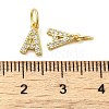 Brass Micro Pave Cubic Zirconia Pendants KK-M273-02G-A-3