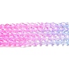 Transparent Gradient Color Glass Beads Strands GLAA-G101-2mm-10-3