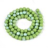 Frosted Opaque Glass Beads Strands LS-GLAA-T032-P6mm-MBB06-2