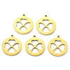 PVD Vacuum Plating 201 Stainless Steel Pendants STAS-N092-12G-1